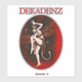 Vintag Devil Lady Dancer Die Sticker schneiden (Blatt)
