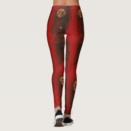 Vintag Devil Lady Dancer Gothic Leggings (Rückseite)