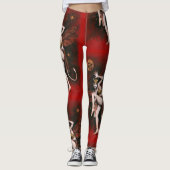 Vintag Devil Lady Dancer Gothic Leggings (Vorderseite)