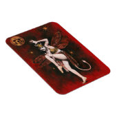 Vintag Devil Lady Flexible Magnet (Rechte Seite)