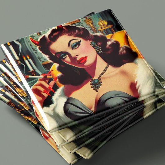 Vintag Devil Woman Magnet