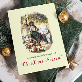 Vintag Dickens Ghost Ein Weihnachtslied Party Einladung
