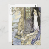 Vintag - Die Dame von Shalott, Postkarte (Vorne/Hinten)