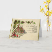 Vintag - Die Glocken für das neue Jahr, Karte (Gelbe Blume)