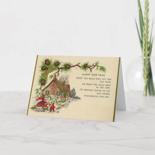 Vintag - Die Glocken für das neue Jahr, Karte (Vorderseite)