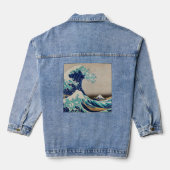 Vintag die große Welle, rückwärts Japanisch Jeansjacke (Rückseite)