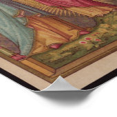 Vintag die heilige Familie, Jesus Christus, Josef, Poster (Ecke)