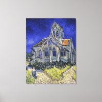 Vintag Die Kirche in Auvers-sur-Oise von Van Gogh