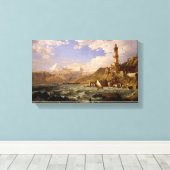 Vintag Die Küste Genuas Leinwanddruck (Insitu (Holzboden))