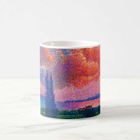Vintag Die rosa Wolke (1896) Kaffeetasse (Mittel)