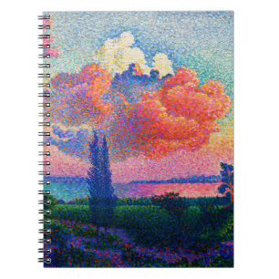 Vintag Die rosa Wolke (1896) Notizblock