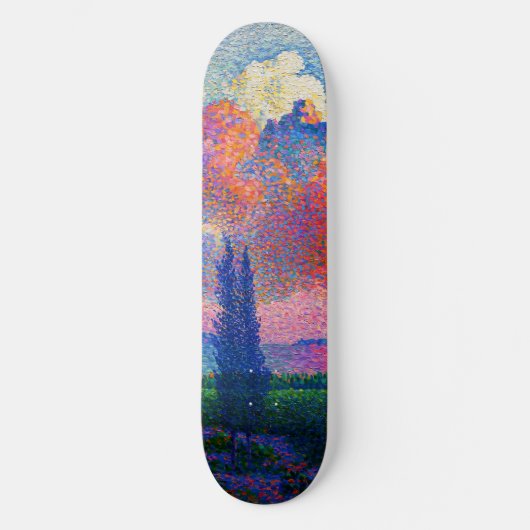 Vintag Die rosa Wolke (1896) Skateboard (Vorderseite)