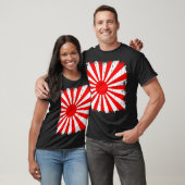 Vintag die steigender Sun-Flagge T-Shirt (Unisex)