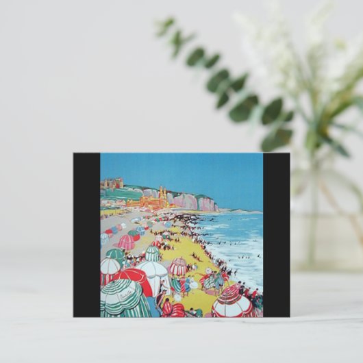 Vintag Dieppe Postkarte (Stehend Vorderseite)