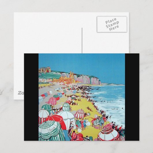 Vintag Dieppe Postkarte (Vorne/Hinten)