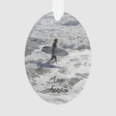 Vintag Dinghies Foto Ornament (Rückseite)