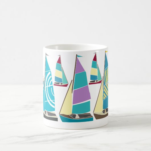 Vintag Dinghies Kaffeetasse (Mittel)