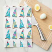 Vintag Dinghies Küchentuch (Viertel Falte)