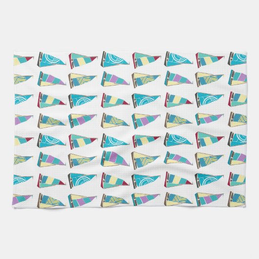 Vintag Dinghies Küchentuch (Horizontal)