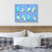 Vintag Dinghies Leinwanddruck (Insitu (Schlafzimmer))