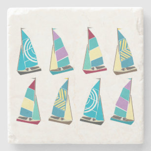 Vintag Dinghies Steinuntersetzer