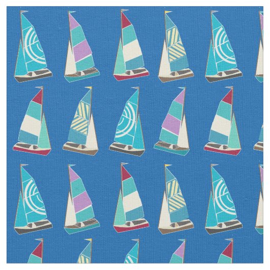 Vintag Dinghies Stoff (Nahaufnahme)