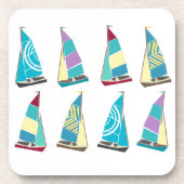 Vintag Dinghies Untersetzer (Vorderseite)