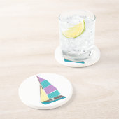 Vintag Dinghy Getränkeuntersetzer (Seite)