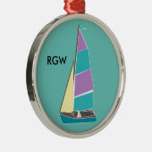 Vintag Dinghy Ornament Aus Metall (Rechts)