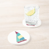 Vintag Dinghy Sandstein Untersetzer (Seite)