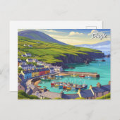 Vintag Dingle Ireland Travel Feiertagspostkarte (Vorne/Hinten)