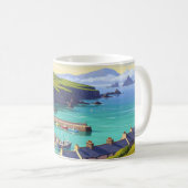 Vintag Dingle Ireland Travel Kaffeetasse (VorderseiteRechts)