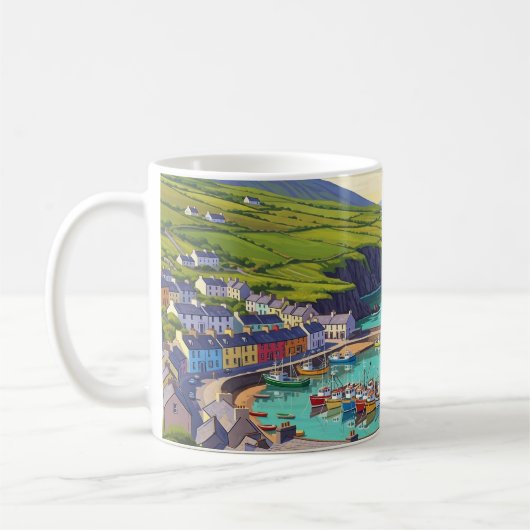 Vintag Dingle Ireland Travel Kaffeetasse (Links)