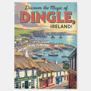 Vintag Dingle Ireland Travel Magnet