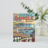 Vintag Dingle Ireland Travel Postkarte (Stehend Vorderseite)