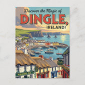 Vintag Dingle Ireland Travel Postkarte (Vorderseite)