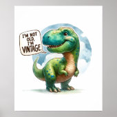 Vintag Dinosaur Delight Poster (Vorne)