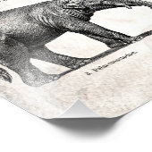 Vintag Dinosaurier Alte Illustration Retro Dinosau Fotodruck (Ecke)