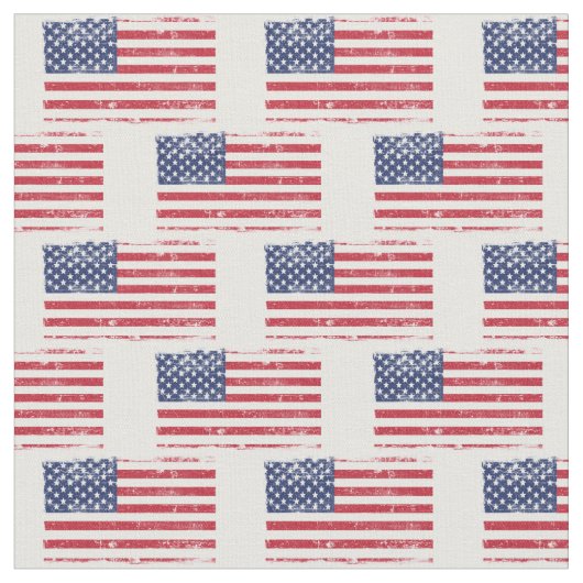 Vintag Distressive America Flag Pattern USA Banner Stoff (Nahaufnahme)