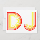 Vintag DJ Einladung (Vorderseite)