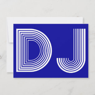 Vintag DJ Einladung