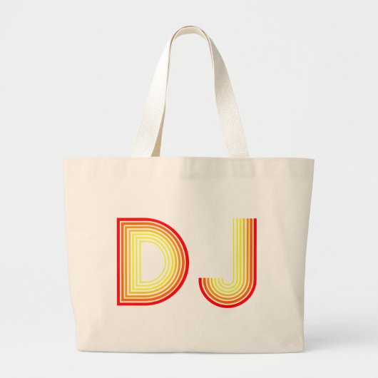 Vintag DJ Jumbo Stoffbeutel (Vorne)