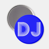 Vintag DJ Magnet (Vorderseite/Rückseite)