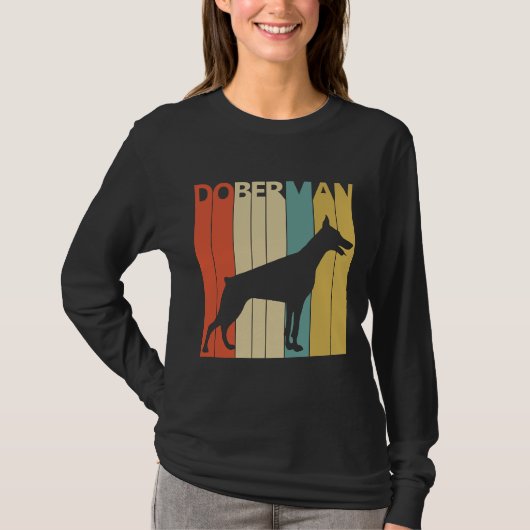 Vintag Doberman Dog 93 T-Shirt (Vorderseite)