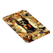 Vintag Doberman Illustration Magnet (Rechte Seite)