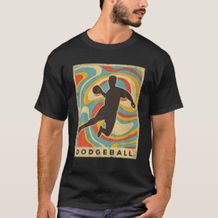 Vintag Dodgeball Sport Retro Poster T-Shirt