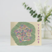 Vintag Doily Postcard Postkarte (Stehend Vorderseite)