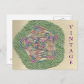 Vintag Doily Postcard Postkarte (Vorne/Hinten)