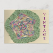 Vintag Doily Postcard Postkarte (Vorderseite)
