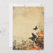 Vintag Doll Autumn Custom Einladung (Rückseite)